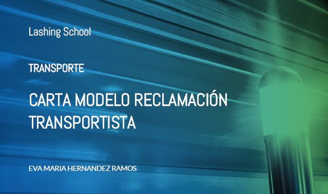 Modelo de carta de reclamación al transportista